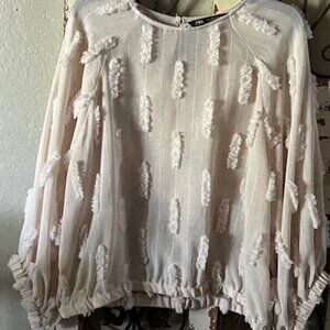 ZARA WOMENS TOP SZ LARGE